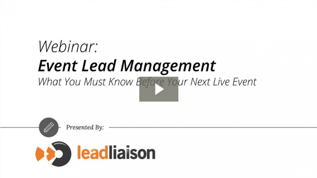 Event Lead Management