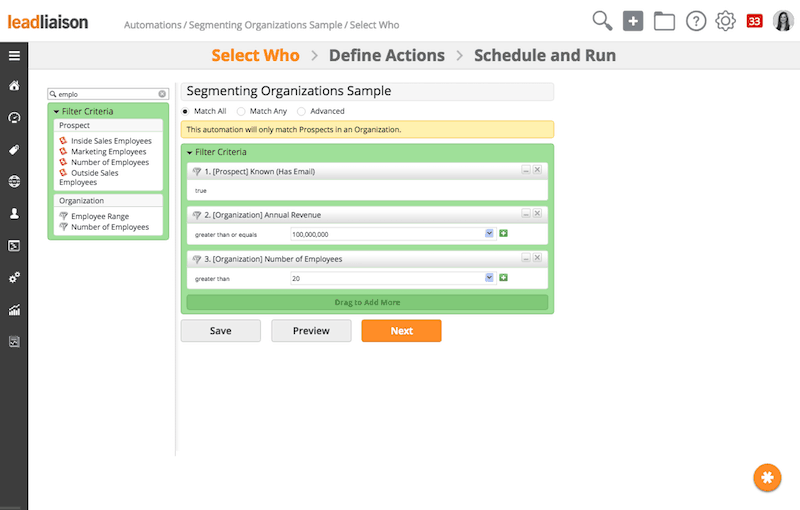 Segmenting Organizations