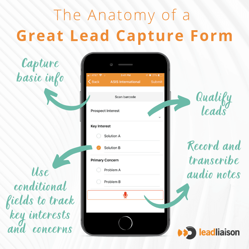 The Anatomy of an Event Lead Capture Form